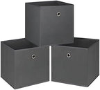 Foldable Storage Cubes Bins, 11 Inch Cloth Storage Cube Fabric Storage Box by NieEnjoy