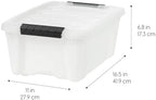 IRIS USA 6-Pack 13 Quart Storage Bins - Image 2