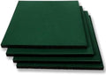 MYOYAY 4 Pack Interlocking Tiles 20"x20"x1" Heavy Duty Rubber Tile Green by MYOYAY