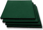MYOYAY 4 Pack Interlocking Tiles 20"x20"x1" Heavy Duty Rubber Tile Green by MYOYAY
