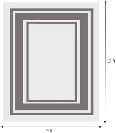RURALITY Outdoor Rug 9x12 Feet Waterproof - Image 2