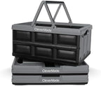 CleverMade Collapsible Shopping Basket, 32L Storage Crate, 3 Pack by CleverMade