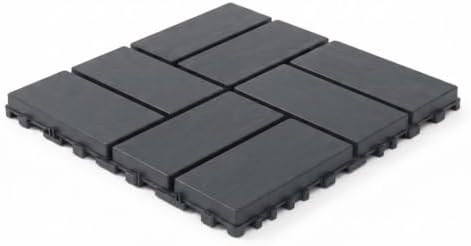 44 Pack 12x12 Inch Interlocking Deck Tiles, Waterproof Anti-Slip Plastic - Image 2