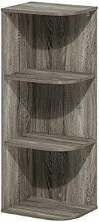 Furinno PASIR Book Shelf, 3-Tier Corner Bookshelf by Furinno-FitsYourSpaceFitsYourBudget