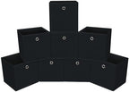 Foldable Storage Cubes Bins, 11 Inch Cloth Storage Cube Fabric Storage Box by NieEnjoy