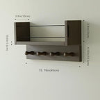 Entrance Coat Rack ，Coat Hooks, Wall-Mounted Wooden Hook Rack, Wall-Mounted - Image 3