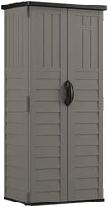 Suncast 22 Cu Ft, Vertical Storage Shed, Pad-Lockable Double Doors by Unknown