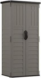 Suncast 22 Cu Ft, Vertical Storage Shed, Pad-Lockable Double Doors by Unknown