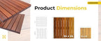 Maximo Garapa Hardwood Deck Tiles, Interlocking Patio Tiles, Outdoor Flooring - Image 5