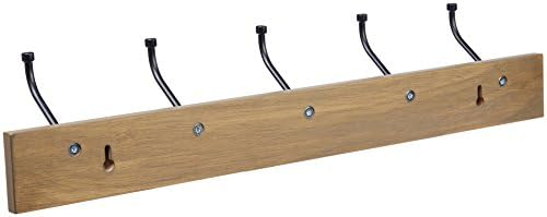 Amazon Basics Rectangular Farmhouse Wall-Mounted Coat Rack - Image 4