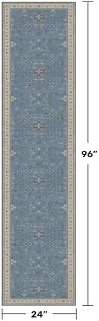 Hazo Haus Light Blue 2x8 Long Washable Runner - Image 2