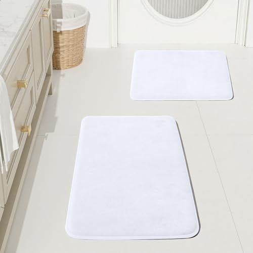 HUXMEYSON Bathroom Rugs Sets 2 Piece, Non-Slip & Quick Dry Bath Mat Set by HUXMEYSON