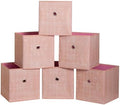 Foldable Storage Cubes Bins, 11 Inch Cloth Storage Cube Fabric Storage Box by NieEnjoy