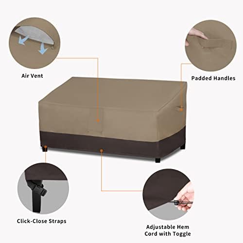 Easy-Going Heavy Duty Outdoor Bench Couch Cover, 88Wx32.5Dx33H inch - Image 4