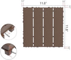 44 Pack Interlocking Deck Tiles, 12x12 Inch Modern Plastic Outdoor Flooring - Image 3