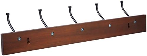 Amazon Basics Rectangular Farmhouse Wall-Mounted Coat Rack - Image 3