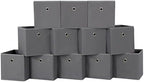 Foldable Storage Cubes Bins, 11 Inch Cloth Storage Cube Fabric Storage Box by NieEnjoy