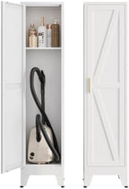 Bevivog 67" Slim Storage Cabinet, Narrow Metal Cabinet Closet by BevivogStylishCabinetsOrganizeYourSpace