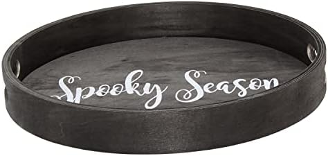 Elegant Designs HG2013-BKS Halloween Decoration Decorative 13.75'' Round Wood by ElegantDesigns