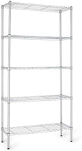 Amazon Basics 5-Shelf Adjustable Heavy Duty Steel Wire Rack, Space Saving by AmazonBasics