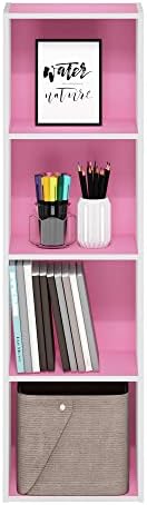 Furinno PASIR Book Shelf, 4-Tier Modern Bookshelf, Open Shelves Bookcase 9 x 12 - Image 6
