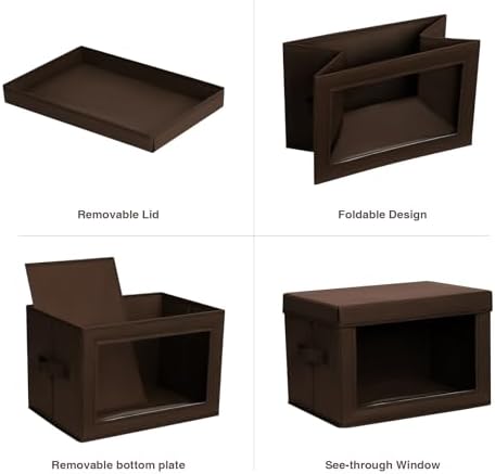 Homsorout Brown Fabric Storage Bins - Image 7