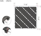 44-Pack Interlocking PP Deck Tiles, All-Weather Anti-Slip Patio Tiles - Image 2