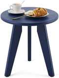 HDPS Outdoor Side Table, Small Round End Table by HOMENJOY