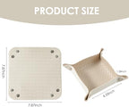 KINIVA 2 Pack PU Leather Jewelry Valet Tray - Image 5