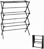 3-Tier Metal Folding Clothes Drying Rack, Laundry Drying Rack Clothing | by Unknown