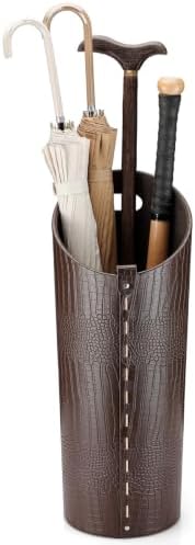Faux Leather Umbrella Holder Indoor Umbrella Stand Rack by ELPMD