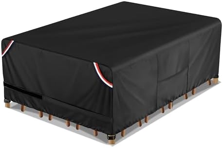 Kylinlucky Patio Outdoor Table Cover 100 x 80 inches Waterproof by KylinLuckyOutdoorFurnitureCovers
