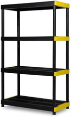 Simpli-Magic 4-Tier Heavy Duty Plastic Storage Shelving Unit, Garage & Basement by Simpli-Magic