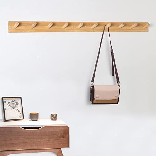 SKOLOO Wall Mounted Coat Rack 38", 10 Hooks, Shaker Style - Image 4