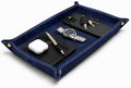 Leather Valet Tray for Men – Double Layer Genuine Leather Catchall EDC Tray for by Unknown