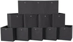 Foldable Storage Cubes Bins, 11 Inch Cloth Storage Cube Fabric Storage Box by NieEnjoy