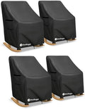 Outdoor Rocking Chair Covers 4 Pack 600D Heavy Duty Waterproof by Unknown