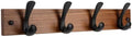 Wooden Coat Rack Wall Mount, Teak Solid Wood Coat Hanger by KILOSTEP
