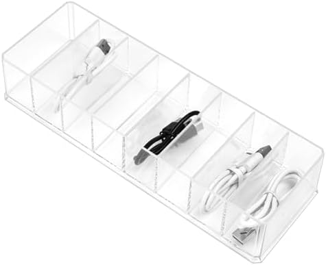 ZEXALOR Clear Drawer Organizer, 8 Sections Clear Organizer Drawer Dividers by ZEXALOR