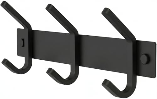 Coat Rack Wall Mount – 9 Inch Stainless Steel Small Hook Rail by SAYONEYES