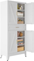 Bevivog 71" Kitchen Pantry Cabinet, Metal Storage Cabinet by BevivogStylishCabinetsOrganizeYourSpace
