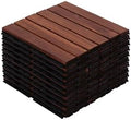 Interlocking Deck Tiles 10pcs 12"x12" Plastic Outdoor Floor Tiles by NALLBEIRRAA