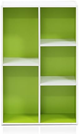 Furinno LUDER Book Shelf, 5-Cube Bookshelf, Reversible Bookcase, 9.4 x 19.5 x - Image 6