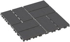 Plastic Interlocking Deck Tiles 12"x12" Waterproof Outdoor Patio Flooring PP - Image 3