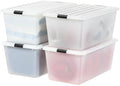 IRIS USA 4-Pack 91 Qt Stackable Storage Bins by IRISUSA