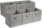Amazon Basics Collapsible Fabric Storage Cube Bins Organizer by AmazonBasics