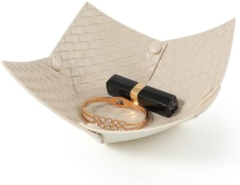 KINIVA 2 Pack PU Leather Jewelry Valet Tray by KINIVAFashionJewelry