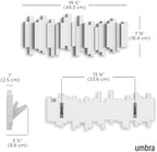 Umbra Sticks Wall Mount Coat Rack, 5 Hook Retractable Pegs - Image 3