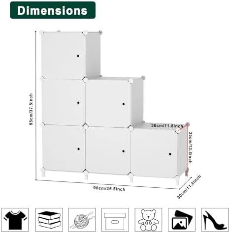 6Cube Storage Organizer Modular Stackable - Image 3