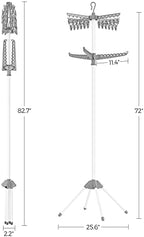 SONGMICS Clothes Drying Rack, 72.8-Inch Drying Rack, 3 Rotatable Arms - Image 7